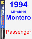 Passenger Wiper Blade for 1994 Mitsubishi Montero - Vision Saver