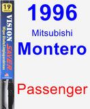 Passenger Wiper Blade for 1996 Mitsubishi Montero - Vision Saver