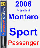 Passenger Wiper Blade for 2006 Mitsubishi Montero Sport - Vision Saver