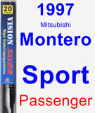 Passenger Wiper Blade for 1997 Mitsubishi Montero Sport - Vision Saver