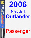 Passenger Wiper Blade for 2006 Mitsubishi Outlander - Vision Saver