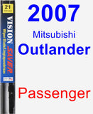 Passenger Wiper Blade for 2007 Mitsubishi Outlander - Vision Saver