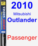 Passenger Wiper Blade for 2010 Mitsubishi Outlander - Vision Saver