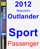 Passenger Wiper Blade for 2012 Mitsubishi Outlander Sport - Vision Saver