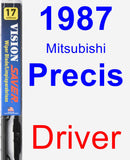 Driver Wiper Blade for 1987 Mitsubishi Precis - Vision Saver