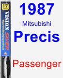 Passenger Wiper Blade for 1987 Mitsubishi Precis - Vision Saver