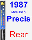 Rear Wiper Blade for 1987 Mitsubishi Precis - Vision Saver