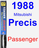 Passenger Wiper Blade for 1988 Mitsubishi Precis - Vision Saver