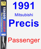 Passenger Wiper Blade for 1991 Mitsubishi Precis - Vision Saver