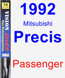 Passenger Wiper Blade for 1992 Mitsubishi Precis - Vision Saver