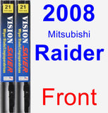 Front Wiper Blade Pack for 2008 Mitsubishi Raider - Vision Saver