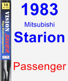 Passenger Wiper Blade for 1983 Mitsubishi Starion - Vision Saver