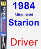 Driver Wiper Blade for 1984 Mitsubishi Starion - Vision Saver