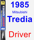 Driver Wiper Blade for 1985 Mitsubishi Tredia - Vision Saver