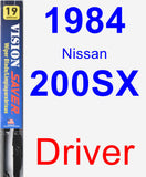 Driver Wiper Blade for 1984 Nissan 200SX - Vision Saver