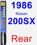 Rear Wiper Blade for 1986 Nissan 200SX - Vision Saver