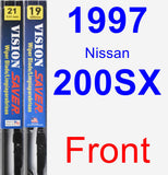 Front Wiper Blade Pack for 1997 Nissan 200SX - Vision Saver