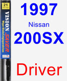 Driver Wiper Blade for 1997 Nissan 200SX - Vision Saver