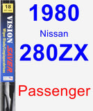 Passenger Wiper Blade for 1980 Nissan 280ZX - Vision Saver