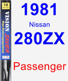 Passenger Wiper Blade for 1981 Nissan 280ZX - Vision Saver