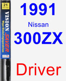 Driver Wiper Blade for 1991 Nissan 300ZX - Vision Saver