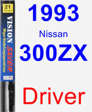 Driver Wiper Blade for 1993 Nissan 300ZX - Vision Saver