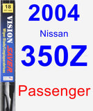 Passenger Wiper Blade for 2004 Nissan 350Z - Vision Saver