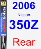 Rear Wiper Blade for 2006 Nissan 350Z - Vision Saver