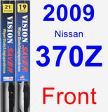 Front Wiper Blade Pack for 2009 Nissan 370Z - Vision Saver