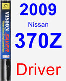 Driver Wiper Blade for 2009 Nissan 370Z - Vision Saver