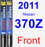 Front Wiper Blade Pack for 2011 Nissan 370Z - Vision Saver