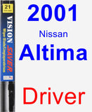 Driver Wiper Blade for 2001 Nissan Altima - Vision Saver