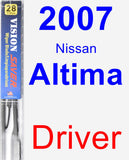 Driver Wiper Blade for 2007 Nissan Altima - Vision Saver