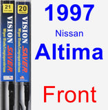 Front Wiper Blade Pack for 1997 Nissan Altima - Vision Saver