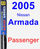 Passenger Wiper Blade for 2005 Nissan Armada - Vision Saver