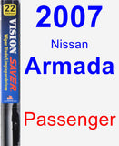 Passenger Wiper Blade for 2007 Nissan Armada - Vision Saver