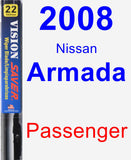 Passenger Wiper Blade for 2008 Nissan Armada - Vision Saver