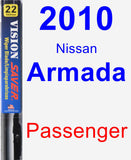 Passenger Wiper Blade for 2010 Nissan Armada - Vision Saver