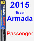 Passenger Wiper Blade for 2015 Nissan Armada - Vision Saver