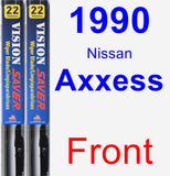 Front Wiper Blade Pack for 1990 Nissan Axxess - Vision Saver