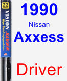 Driver Wiper Blade for 1990 Nissan Axxess - Vision Saver