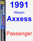 Passenger Wiper Blade for 1991 Nissan Axxess - Vision Saver