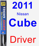 Driver Wiper Blade for 2011 Nissan Cube - Vision Saver