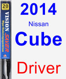 Driver Wiper Blade for 2014 Nissan Cube - Vision Saver