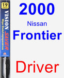 Driver Wiper Blade for 2000 Nissan Frontier - Vision Saver