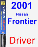 Driver Wiper Blade for 2001 Nissan Frontier - Vision Saver