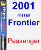 Passenger Wiper Blade for 2001 Nissan Frontier - Vision Saver