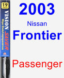 Passenger Wiper Blade for 2003 Nissan Frontier - Vision Saver