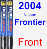 Front Wiper Blade Pack for 2004 Nissan Frontier - Vision Saver