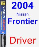 Driver Wiper Blade for 2004 Nissan Frontier - Vision Saver